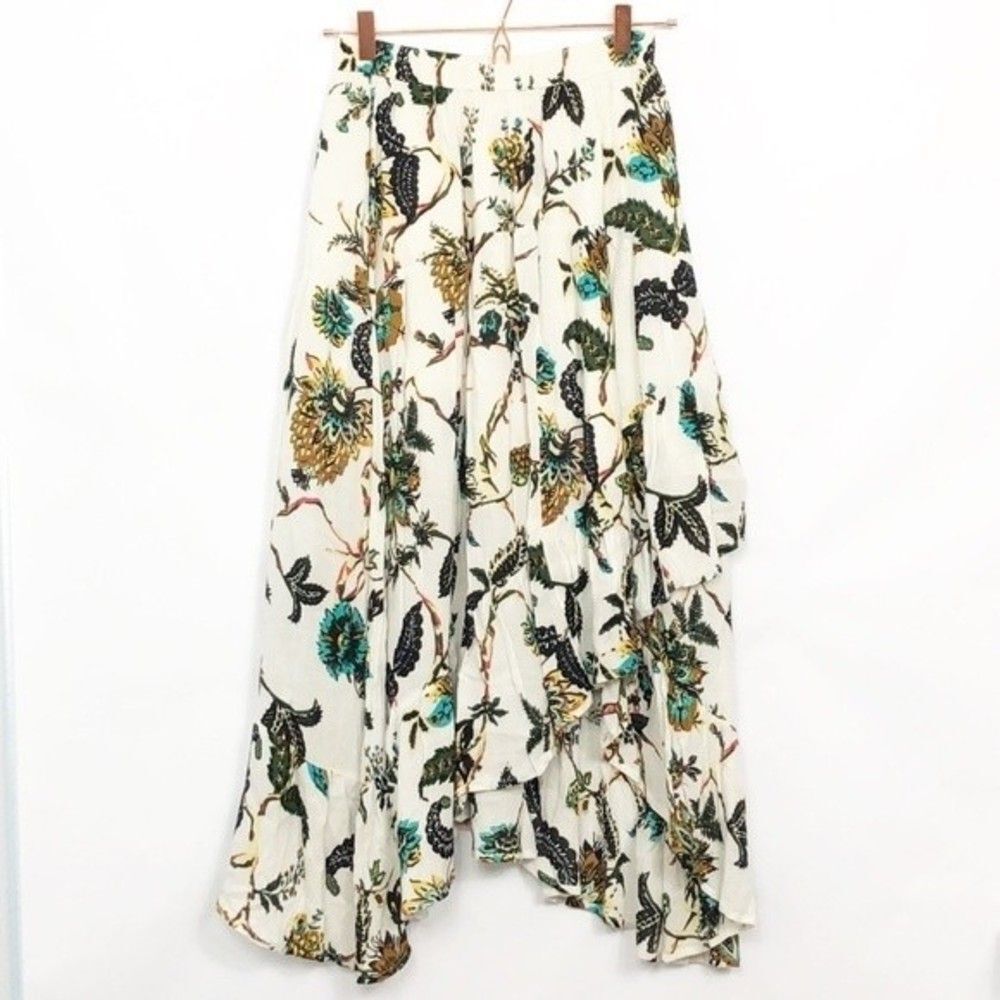 BP White Floral Maxi Skirt Excellent Used Condition Small (T253)
